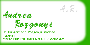 andrea rozgonyi business card